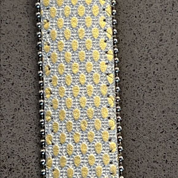 Motion East Vintage Silver Gold Metallic Fashion
Belt, Size M - Picture 3 of 12